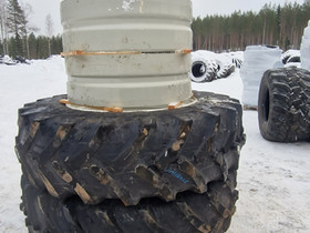 620/70R46 kytetyt renkaat uusilla levikevanteilla, Maatalouskoneet, Kuljetuskalusto ja raskas kalusto, Jyvskyl, Tori.fi