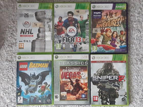 Xbox 360 pelej, Pelikonsolit ja pelaaminen, Viihde-elektroniikka, Kajaani, Tori.fi