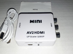 Mini RCA AV Composite to HDMI Audio Video Adapteri, Muu tietotekniikka, Tietokoneet ja lisälaitteet, Lappeenranta, Tori.fi