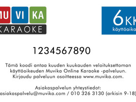 Muvika Online Karaoke lahjakortti 6kk, Muu musiikki ja soittimet, Musiikki ja soittimet, Helsinki, Tori.fi Muvika Online Karaoke lahjakortti 6kk, Muu musiikki ja soittimet, Musiikki ja soittimet, Helsinki, Tori.fi