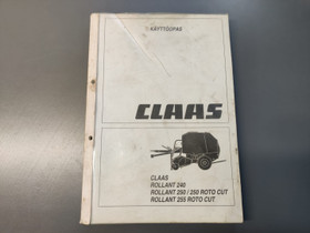 Claas Rollant 240, 250, 255 ohjekirja pyrpaalain, Maatalouskoneet, Kuljetuskalusto ja raskas kalusto, Urjala, Tori.fi