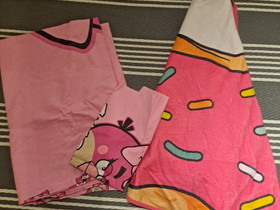 Pinkki Angry Birds pussilakanasetti ja iso donitsi, Matot ja tekstiilit, Sisustus ja huonekalut, Mikkeli, Tori.fi