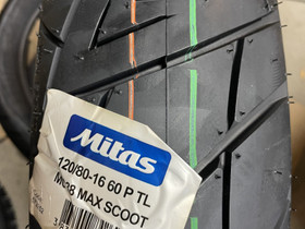 Mitas MC38 MaxScoot 120/80-16, Renkaat, Mototarvikkeet ja varaosat, Alavus, Tori.fi Mitas MC38 MaxScoot 120/80-16, Renkaat, Mototarvikkeet ja varaosat, Alavus, Tori.fi