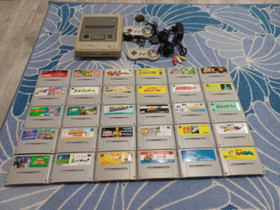 Suuri Nintendo Super Famicom Paketti, Pelikonsolit ja pelaaminen, Viihde-elektroniikka, Nokia, Tori.fi