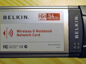 Belkin Wireless G Notebook Network Card, Verkkotuotteet, Tietokoneet ja lisälaitteet, Kangasala, Tori.fi