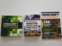 Minecraft aiheisia kirjoja 3kpl