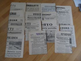 Sanomalehti 1941 15 kpl, Lehdet, Kirjat ja lehdet, Kuopio, Tori.fi