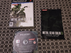 Metal Gear Solid 3 Snake Eater CIB Playstation 2, Pelikonsolit ja pelaaminen, Viihde-elektroniikka, Vesanto, Tori.fi
