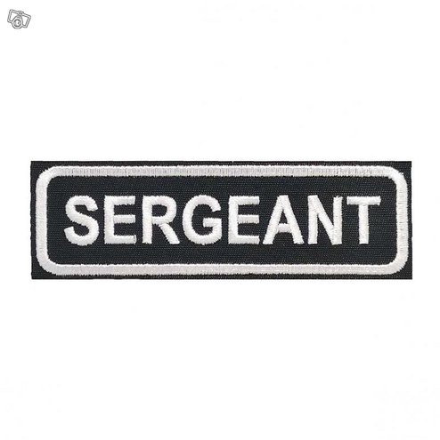 SERGEANT Kangasmerkki - SERGEANT Patch SERGEANT Kangasmerkki - SERGEANT Patch