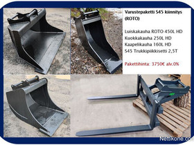 S45, kaivinkoneen varustepaketti, Maanrakennuskoneet, Työkoneet ja kalusto, Forssa, Tori.fi
