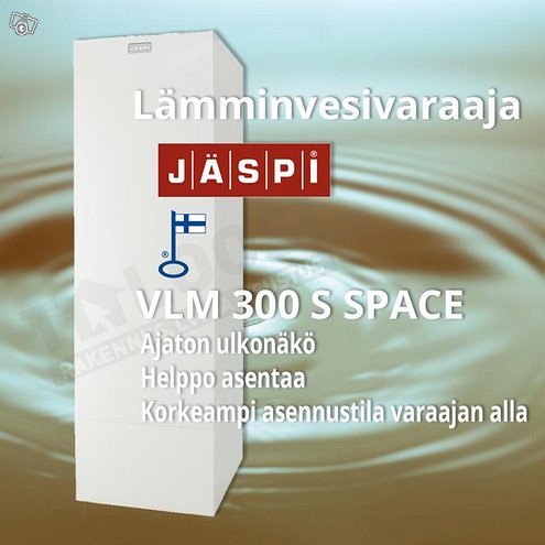 Vedenlämmitin jäspi vlm 300 s space Vedenlämmitin jäspi vlm 300 s space
