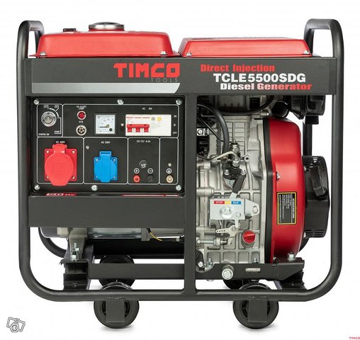 Timco TCLE5500SDG 400V diesel generaattori, kuva 1