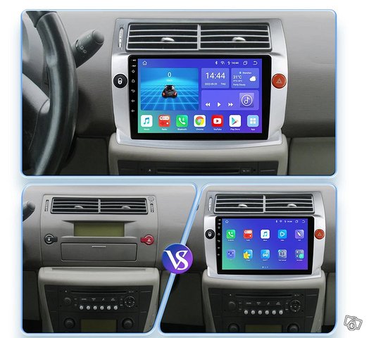 Android soitin 9" näytöllä Citroen C4 2004-2009, kuva 1