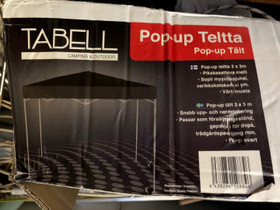 Tabell pop-up katos musta, Muu piha ja puutarha, Piha ja puutarha, Raisio, Tori.fi