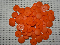 Oranssi kantanappi, halkaisija 2,3 cm, 58 kpl