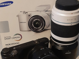 Samsung NX2000 kamera WIFI + 20-50MM & 50-200MM, Kamerat, Kamerat ja valokuvaus, Kokkola, Tori.fi