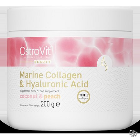 Marine kollageeni + hyaluronihappo + c-vitamiinija