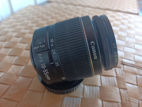 Canon EF-S 18-55mm 1:3.5-5.6 linssi, Objektiivit, Kamerat ja valokuvaus, Harjavalta, Tori.fi