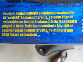 Patriot suojahuppu shkmoottorille, Veneen varusteet ja varaosat, Venetarvikkeet ja veneily, Siilinjrvi, Tori.fi
