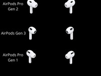 AirPods Pro 1, Pro 2, Gen 3 (Yksittiset korvat)